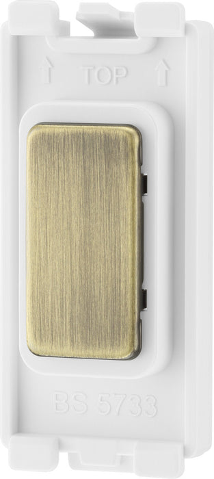 BG RABBLNK Nexus Grid Blank Module - Antique Brass - westbasedirect.com
