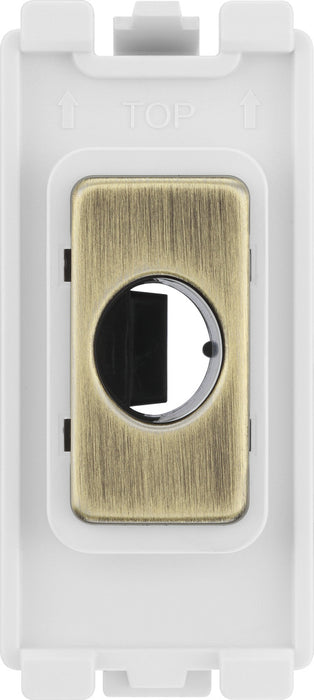 BG RABFLEX Nexus Grid Flex Outlet (up to 10mm) - Antique Brass - westbasedirect.com