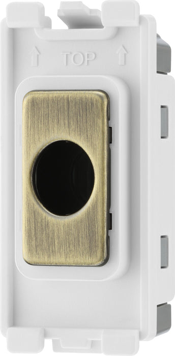BG RABFLEX Nexus Grid Flex Outlet (up to 10mm) - Antique Brass - westbasedirect.com