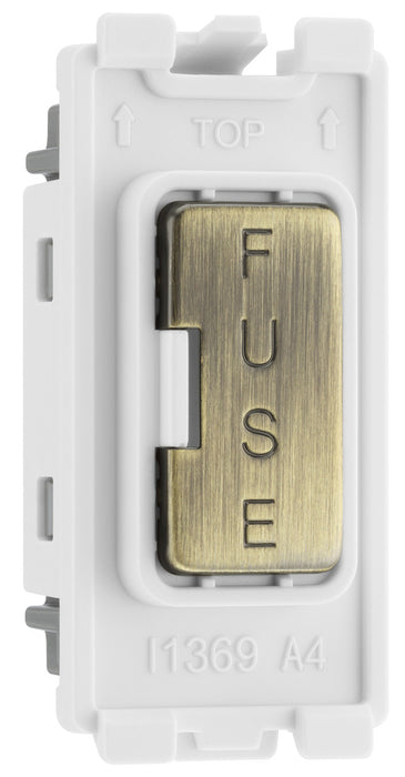 BG RABFUSE Nexus Grid Fuse Holder - Antique Brass - westbasedirect.com