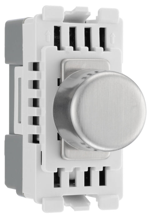 BG RBSDLT Nexus Grid 2-Way Intelligent Dual Mode Dimmer Module - Brushed Steel - westbasedirect.com
