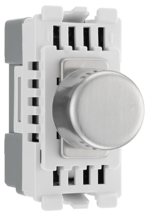 BG RBSDLT Nexus Grid 2-Way Intelligent Dual Mode Dimmer Module - Brushed Steel - westbasedirect.com