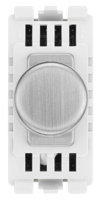 BG RBSDLT Nexus Grid 2-Way Intelligent Dual Mode Dimmer Module - Brushed Steel - westbasedirect.com