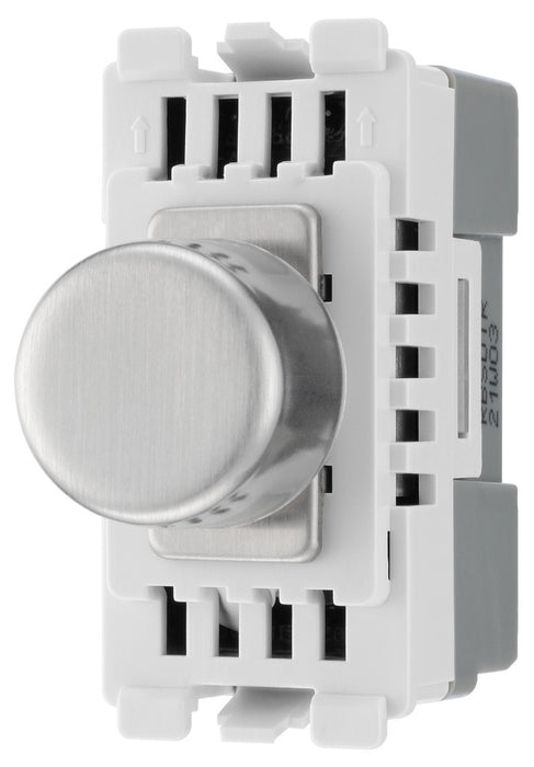 BG RBSDLT Nexus Grid 2-Way Intelligent Dual Mode Dimmer Module - Brushed Steel - westbasedirect.com