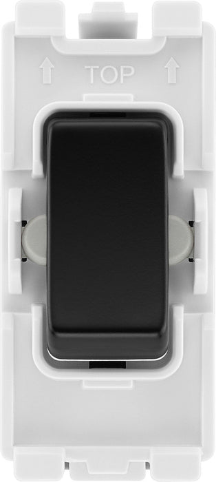 BG RFB12C Nexus Grid 20A SP 2-Way Centre Off - Matt Black - westbasedirect.com