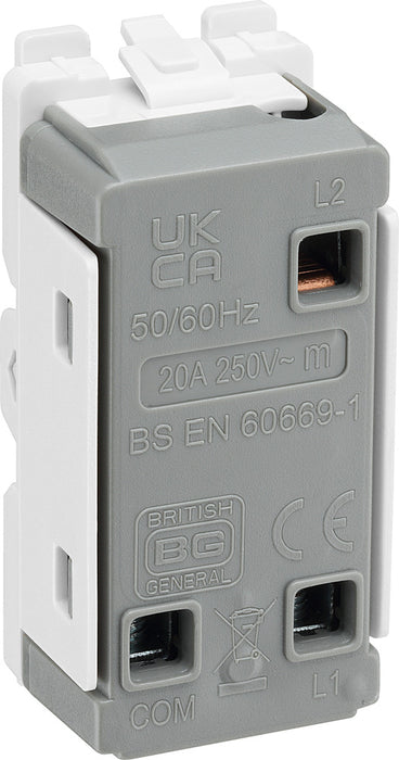 BG RFB12C Nexus Grid 20A SP 2-Way Centre Off - Matt Black - westbasedirect.com