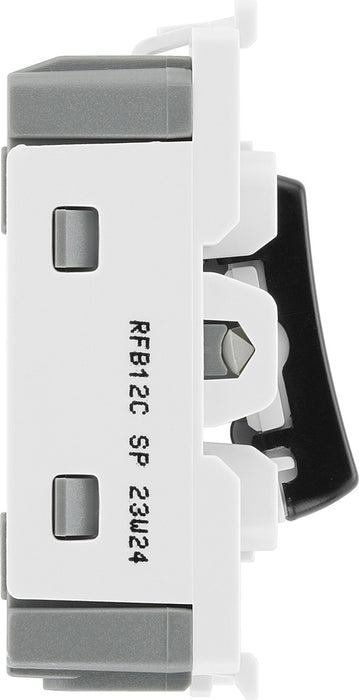 BG RFB12C Nexus Grid 20A SP 2-Way Centre Off - Matt Black - westbasedirect.com