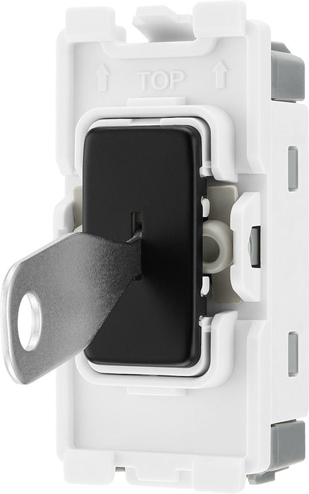 BG RFB12KY Nexus Grid 20A Secret Key SP 2-Way - Matt Black - westbasedirect.com