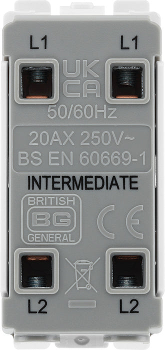 BG RFB13 Nexus Grid 20A Intermediate - Matt Black - westbasedirect.com