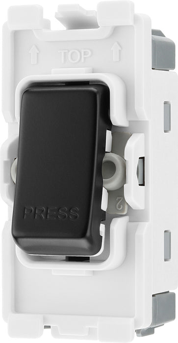 BG RFB14 Nexus Grid 20A SP 2-Way Retractive (PRESS) - Matt Black - westbasedirect.com