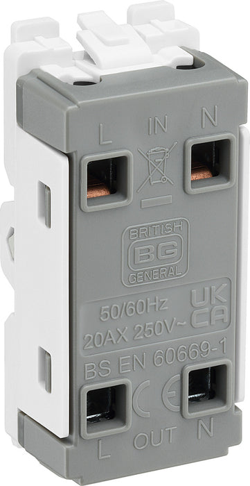 BG RFB30 Nexus Grid 20A DP - Matt Black - westbasedirect.com