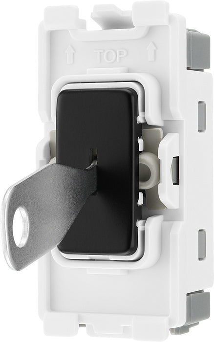 BG RFB30KY Nexus Grid 20A Secret Key DP - Matt Black - westbasedirect.com