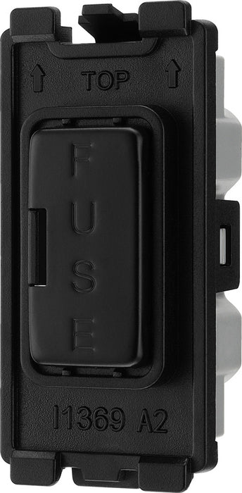 BG RFBFUSE Nexus Grid Fuse Holder - Matt Black - westbasedirect.com