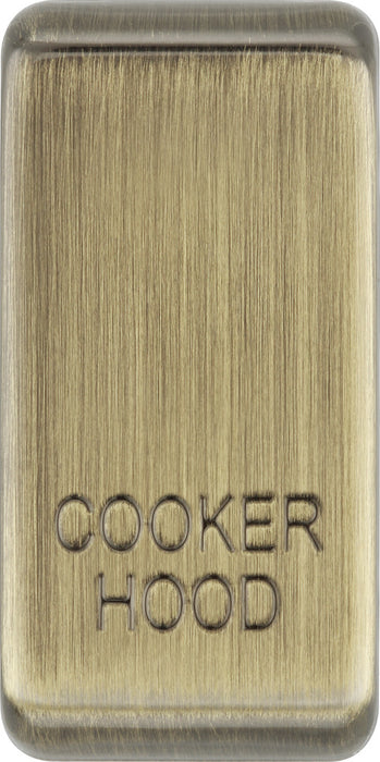 BG RRCHAB Nexus Grid Rocker Embossed (COOKER HOOD) - Antique Brass - westbasedirect.com