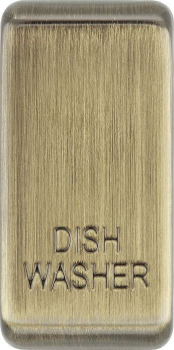 BG RRDWAB Nexus Grid Rocker Embossed (DISH WASHER) - Antique Brass - westbasedirect.com
