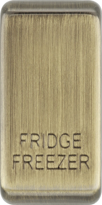 BG RRFFAB Nexus Grid Rocker Embossed (FRIDGE FREEZER) - Antique Brass - westbasedirect.com