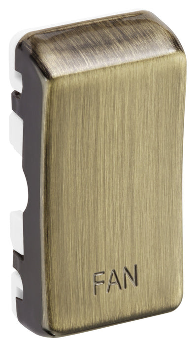 BG RRFNAB Nexus Grid Rocker Embossed (FAN) - Antique Brass - westbasedirect.com