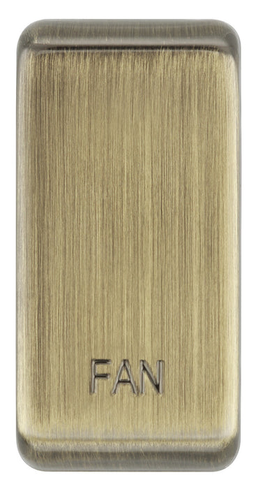 BG RRFNAB Nexus Grid Rocker Embossed (FAN) - Antique Brass - westbasedirect.com