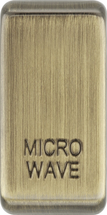 BG RRMWAB Nexus Grid Rocker Embossed (MICROWAVE) - Antique Brass - westbasedirect.com
