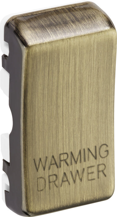 BG RRWDAB Nexus Grid Rocker Embossed (WARMING DRAWER) - Antique Brass - westbasedirect.com