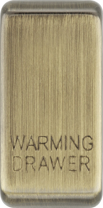 BG RRWDAB Nexus Grid Rocker Embossed (WARMING DRAWER) - Antique Brass - westbasedirect.com