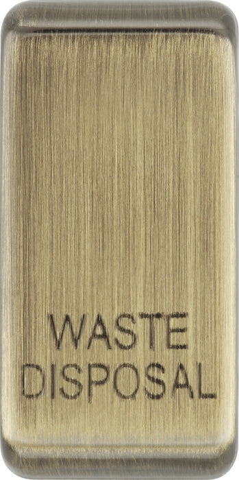 BG RRWDISAB Nexus Grid Rocker Embossed (WASTE DISPOSAL) - Antique Brass - westbasedirect.com
