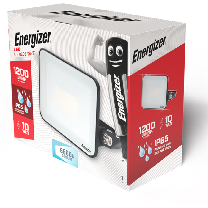 Energizer S10927 10W 1200lm LED Floodlight Daylight 6500K - westbasedirect.com