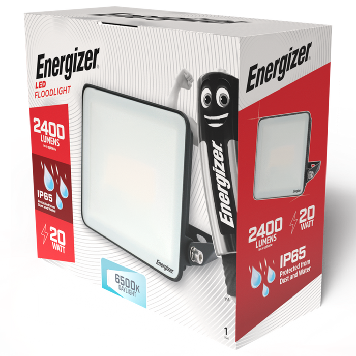 Energizer S10929 20W 2400lm LED Floodlight Daylight 6500K - westbasedirect.com