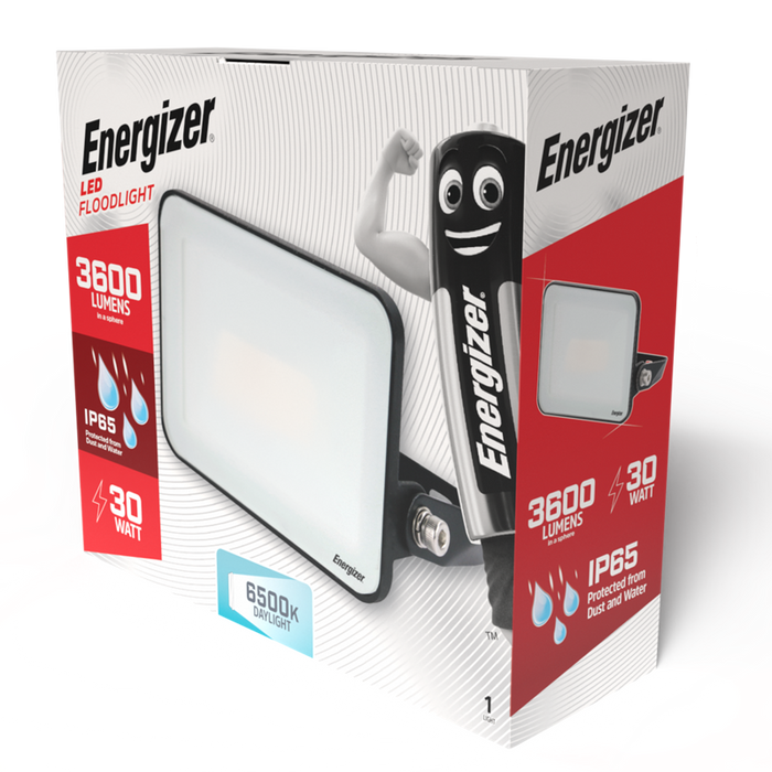 Energizer S10931 30W 3600lm LED Floodlight Daylight 6500K - westbasedirect.com