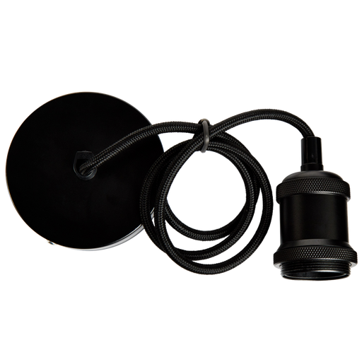 Energizer 120cm Adjustable Pendant - Black - westbasedirect.com