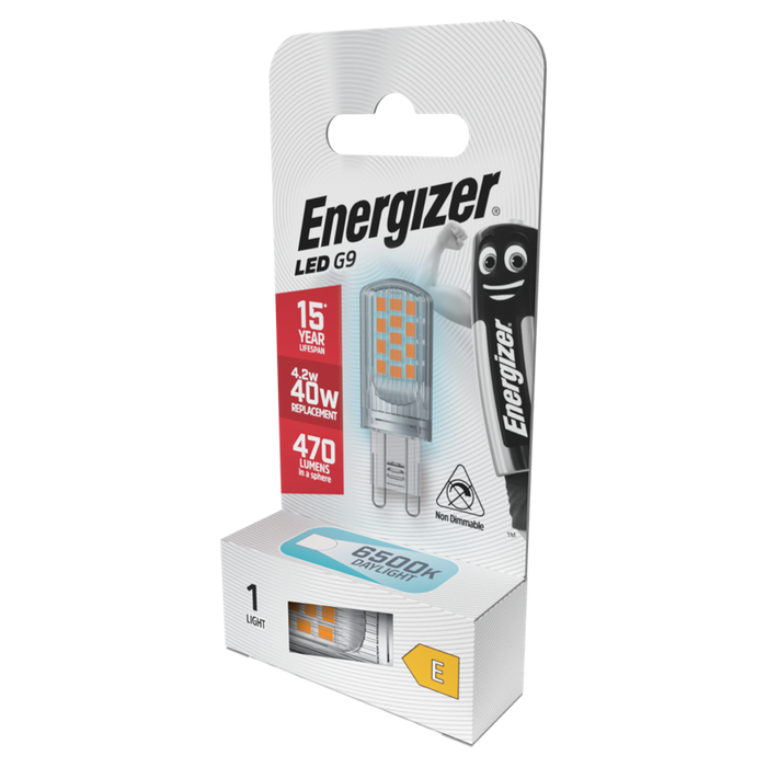 Energizer S18752 4.2W 470lm G9 LED Capsule Bulb Daylight 6500K - westbasedirect.com