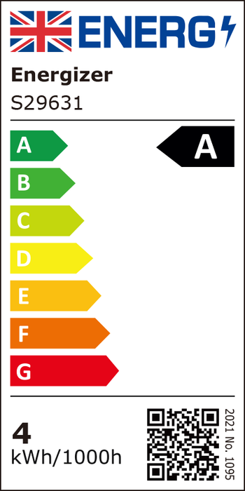 Energizer S29631 A Rated LED Elite GLS B22 Filament 806lm 3.8W 6500K (Daylight) - westbasedirect.com