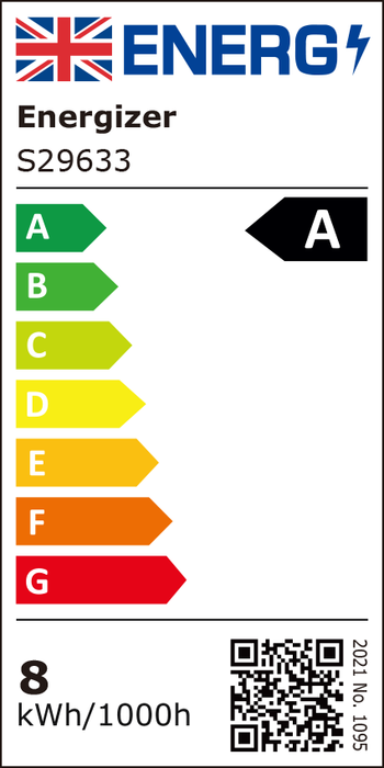 Energizer S29633 A Rated LED Elite GLS E27 Filament 1521lm 7.2W 6500K (Daylight)(12 Pack) - westbasedirect.com
