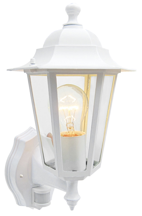 Powermaster S5903 IP43 6-Sided PIR Lantern - White - westbasedirect.com