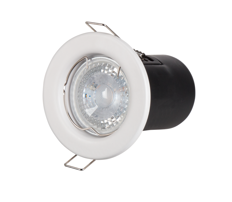 Powermaster S6590 IP20 Fire Rated Fixed Downlight - White - westbasedirect.com