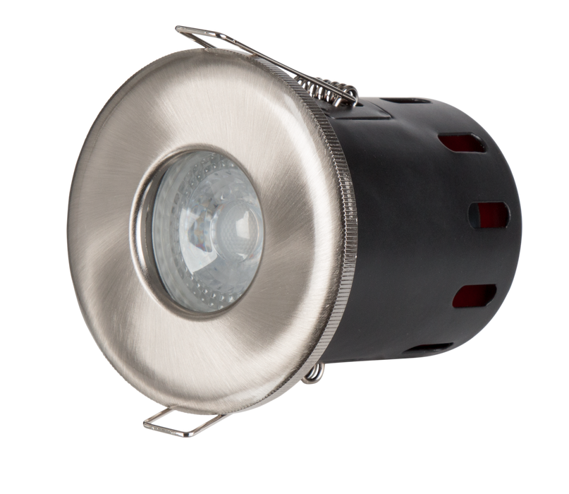 Powermaster S6595 IP65 & Fire Rated Downlight - Brushed - westbasedirect.com