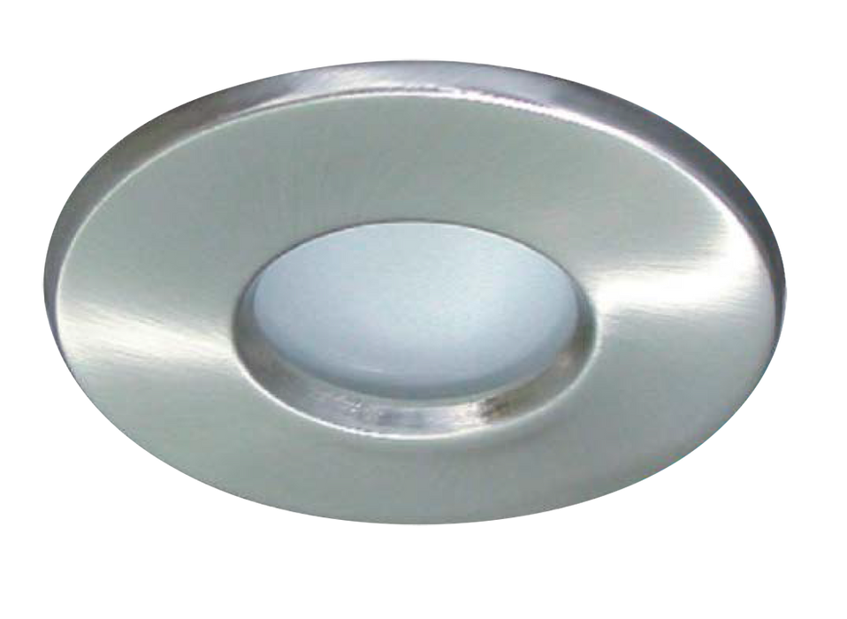 Powermaster S7688 IP65 Indoor Fixed Slim Downlight - Brushed - westbasedirect.com