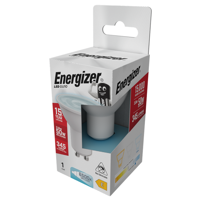 Energizer S9403 3.6W 345lm GU10 Spotlight LED Bulb Daylight 6500K - westbasedirect.com