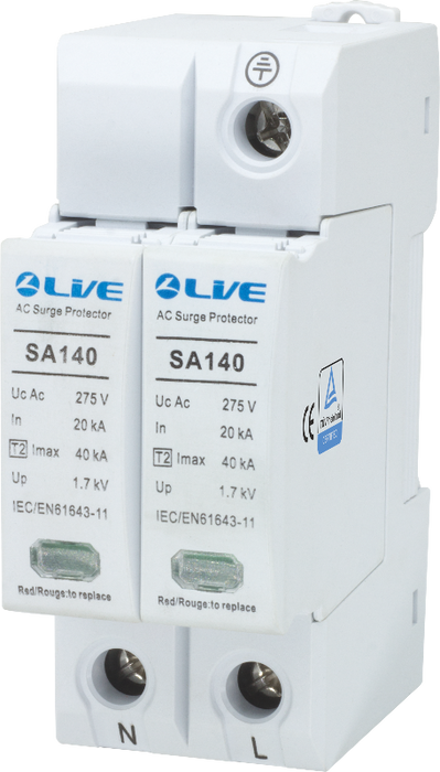 LIVE Electrical SA240 2 Pole 20kA/40kA Type 2 Surge Protective Device (SPD) - westbasedirect.com