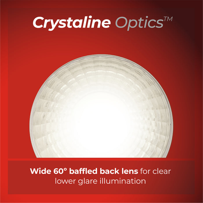 Luceco SFTF5W30/10 FType Spot Decorative LED Downlight 5W 515Lm 3000K Dimmable IP65 White Bezel - Flat (10 Pack) - westbasedirect.com
