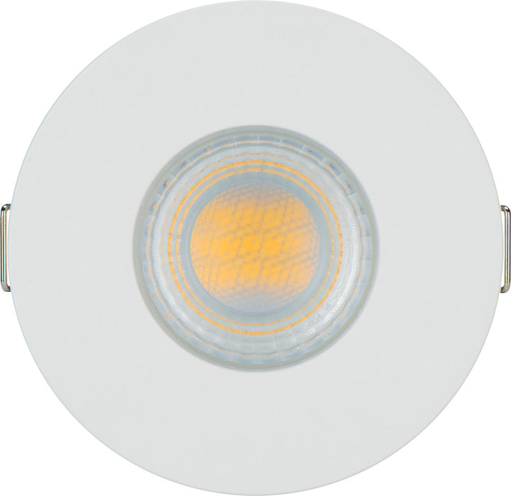 Luceco SFTF5W40 FType Spot Decorative LED Downlight 5W 550Lm 4000K Dimmable IP65 White Bezel - Flat - westbasedirect.com