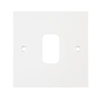 Selectric SGRID360-160 GRID360 Square White Moulded  1 Aperture Modular Front Plate