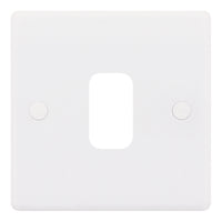 Selectric SGRID360-167 GRID360 Smooth White Moulded 1 Aperture Modular Front Plate