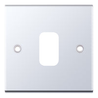 Selectric SGRID360-216 GRID360 5M 1 Aperture Modular Front Plate - Polished Chrome