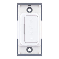 Selectric SGRID360-331 GRID360 13A Fused Connection Unit Module - Matt White, White Insert
