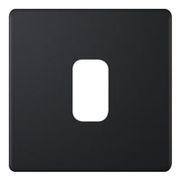 Selectric SGRID360-420 GRID360 5M-PLUS Screwless 1 Aperture Modular Front Plate - Matt Black