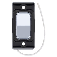Selectric SGRID360-494 GRID360 Kinetic IP42 Retractive On/Off Switch Module - Polished Chrome, Black Insert