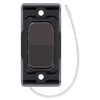 Selectric SGRID360-495 GRID360 Kinetic IP42 Retractive On/Off Switch Module - Black Nickel, Black Insert