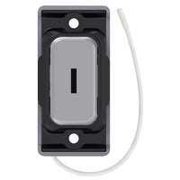 Selectric SGRID360-503 GRID360 Kinetic IP42 Push On/Off Emergency Key Switch Module - Satin Chrome, Black Insert