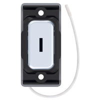 Selectric SGRID360-506 GRID360 Kinetic IP42 Push On/Off Emergency Key Switch Module - Polished Chrome, Black Insert